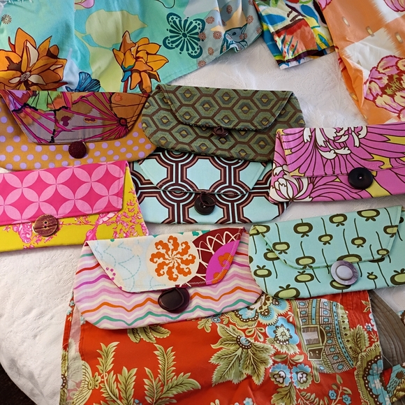 12 Colorful Skirts Purses & Top Handmade NWOT - Picture 2 of 11